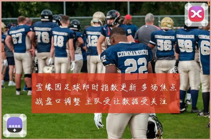 雪缘园足球即时指数更新 多场焦点战盘口调整 主队受让数据受关注